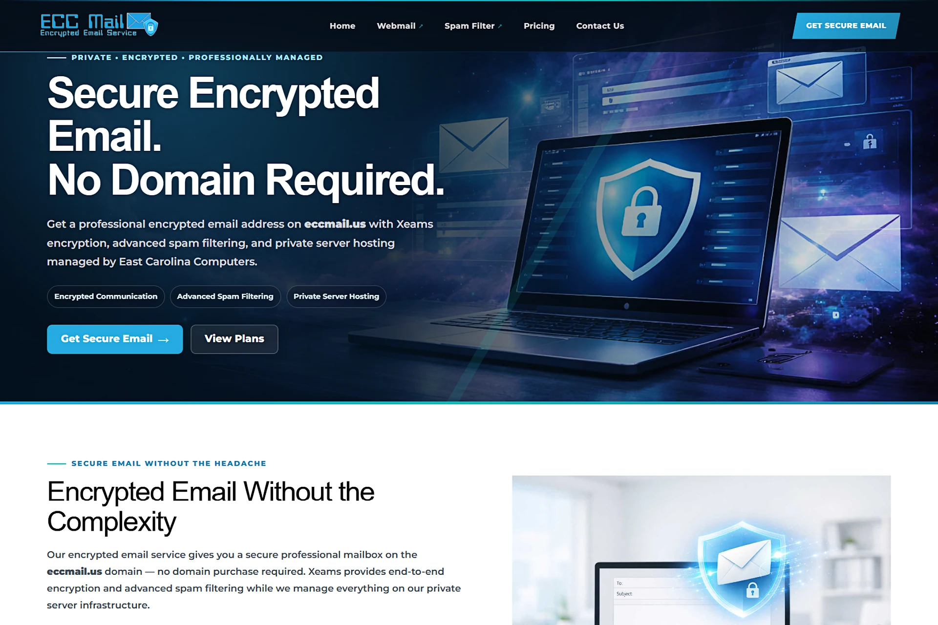 ECC Mail website